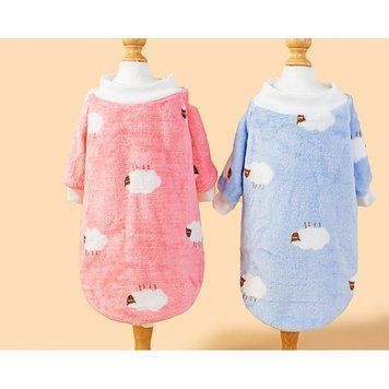 Dog fleece sweater Sheep, pink, S