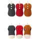 Dog vest Cable knit with buttons, grey, S