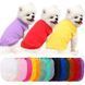 Dog summer vest Basic cotton, white, XS