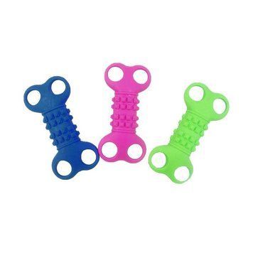 Zabawka dla psa Kość z otworami TPR 12 cm, niebieski