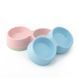 Double plastic bowl for dogs and cats 28 cm, pink