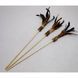 Cat teaser wand Wooden with cardboard roller 40 cm, brown
