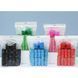 Dog poop bags set printed 20 rolls with dispenser Bone, green